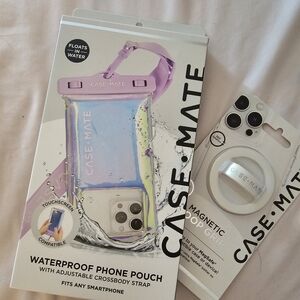 MagSafe loop grip & waterproof floating pouch (soap bubble)